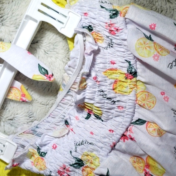 NWT Justice Girls Smocked Tank &Short Pajama Set &Scrunchie, 2-Piece Sz 16/18 - Picture 7 of 16